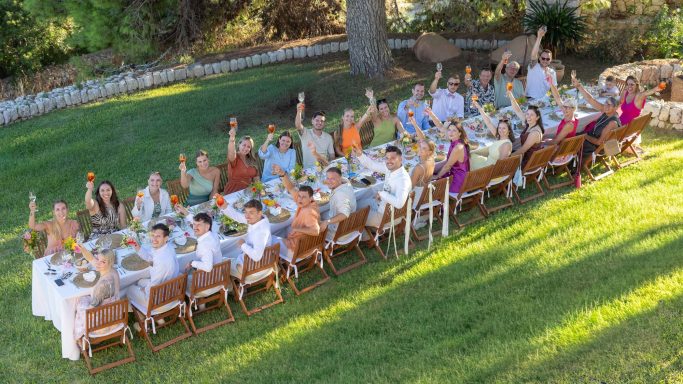 Ein Hochzeitsdinner - Finca auf Mallorca