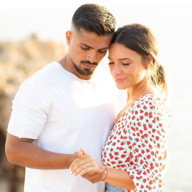 Proposal beim Sonnenuntergang