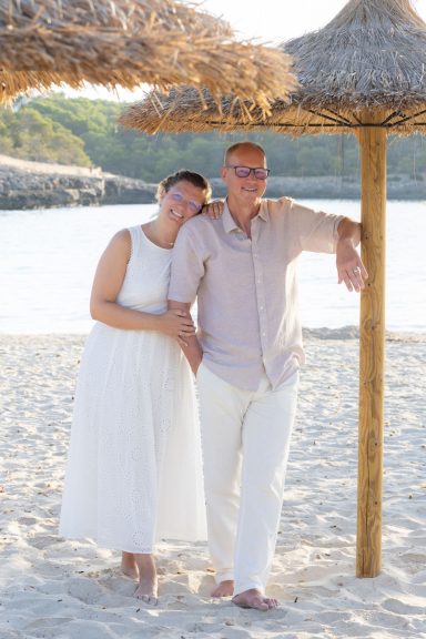 After Wedding Shooting am Strand auf Mallorca